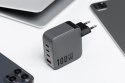Ładowarka sieciowa do telefonu Forcell F-Energy GaN 3 x USB C + USB A QC4.0 PD 5A 100W VT-46 szara Ładowarka sieciowa do telefonu Forcell F-Energy GaN 3 x USB C + USB A QC4.0 PD 5A 100W VT-46 szara