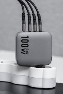 Ładowarka sieciowa do telefonu Forcell F-Energy GaN 3 x USB C + USB A QC4.0 PD 5A 100W VT-46 szara Ładowarka sieciowa do telefonu Forcell F-Energy GaN 3 x USB C + USB A QC4.0 PD 5A 100W VT-46 szara