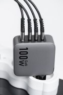 Ładowarka sieciowa do telefonu Forcell F-Energy GaN 3 x USB C + USB A QC4.0 PD 5A 100W VT-46 szara Ładowarka sieciowa do telefonu Forcell F-Energy GaN 3 x USB C + USB A QC4.0 PD 5A 100W VT-46 szara