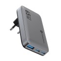 Ładowarka sieciowa do telefonu Forcell F-Energy Ultra slim GaN III 2 x USB C + USB A QC4.0 PD 4A 65W VT-47 szara #1 Ładowarka sieciowa do telefonu Forcell F-Energy Ultra slim GaN III 2 x USB C + USB A QC4.0 PD 4A 65W VT-47 szara #1