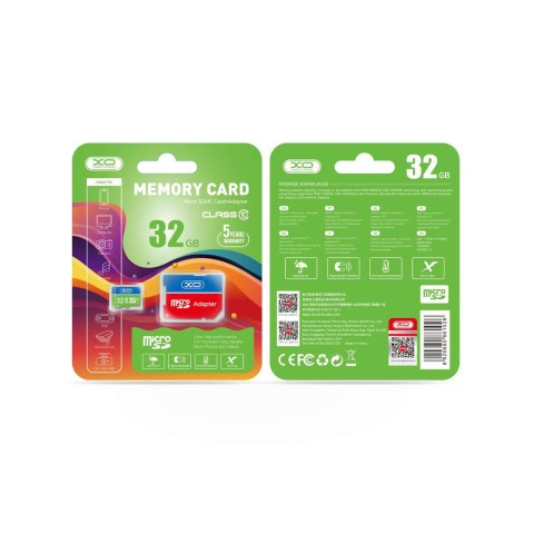 XO karta pamięci 32GB microSDHC kl. 10 + adapter XO karta pamięci 32GB microSDHC kl. 10 + adapter