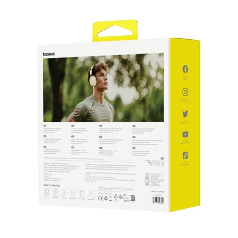 Baseus słuchawki bezprzewodowe Bass 35 Max Wireless Headphones białe Baseus słuchawki bezprzewodowe Bass 35 Max Wireless Headphones białe