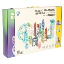 Klocki magnetyczne magnetic sticks marble tor kulkowy z dźwiękiem muzyką grający 118 elementów Klocki magnetyczne magnetic sticks marble tor kulkowy z dźwiękiem muzyką grający 118 elementów