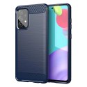 Carbon Case elastyczne etui pokrowiec Samsung Galaxy A72 4G niebieski Carbon Case elastyczne etui pokrowiec Samsung Galaxy A72 4G niebieski