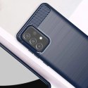 Carbon Case elastyczne etui pokrowiec Samsung Galaxy A72 4G niebieski Carbon Case elastyczne etui pokrowiec Samsung Galaxy A72 4G niebieski