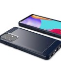 Carbon Case elastyczne etui pokrowiec Samsung Galaxy A72 4G niebieski Carbon Case elastyczne etui pokrowiec Samsung Galaxy A72 4G niebieski