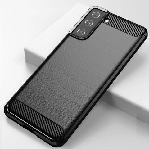 Carbon Case elastyczne etui pokrowiec Samsung Galaxy S21+ 5G (S21 Plus 5G) czarny Carbon Case elastyczne etui pokrowiec Samsung Galaxy S21+ 5G (S21 Plus 5G) czarny