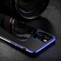 Clear Color case żelowy pokrowiec etui z metaliczną ramką Samsung Galaxy S21+ 5G (S21 Plus 5G) niebieski Clear Color case żelowy pokrowiec etui z metaliczną ramką Samsung Galaxy S21+ 5G (S21 Plus 5G) niebieski