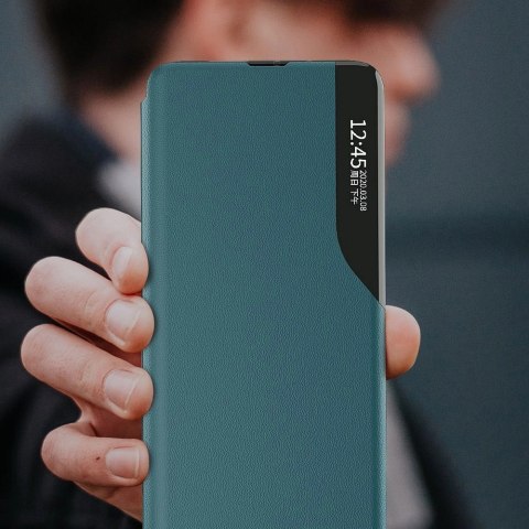 Eco Leather View Case elegancki futerał etui z klapką i funkcją podstawki Samsung Galaxy A02s EU czarny Eco Leather View Case elegancki futerał etui z klapką i funkcją podstawki Samsung Galaxy A02s EU czarny