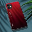 Gradient Glass etui pokrowiec nakładka ze szkła hartowanego iPhone 12 mini czarno-czerwony Gradient Glass etui pokrowiec nakładka ze szkła hartowanego iPhone 12 mini czarno-czerwony
