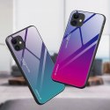 Gradient Glass etui pokrowiec nakładka ze szkła hartowanego iPhone 12 mini czarno-czerwony Gradient Glass etui pokrowiec nakładka ze szkła hartowanego iPhone 12 mini czarno-czerwony