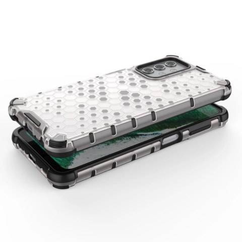 Honeycomb etui pancerny pokrowiec z żelową ramką Samsung Galaxy A32 5G przezroczysty Honeycomb etui pancerny pokrowiec z żelową ramką Samsung Galaxy A32 5G przezroczysty