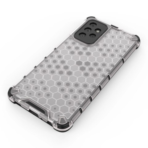 Honeycomb etui pancerny pokrowiec z żelową ramką Samsung Galaxy A72 4G czarny Honeycomb etui pancerny pokrowiec z żelową ramką Samsung Galaxy A72 4G czarny
