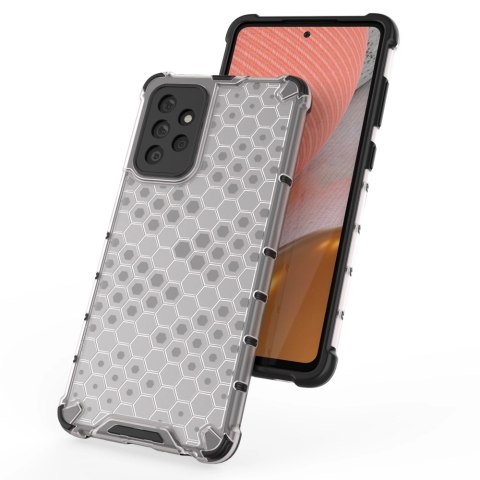 Honeycomb etui pancerny pokrowiec z żelową ramką Samsung Galaxy A72 4G czarny Honeycomb etui pancerny pokrowiec z żelową ramką Samsung Galaxy A72 4G czarny