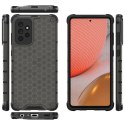 Honeycomb etui pancerny pokrowiec z żelową ramką Samsung Galaxy A72 4G czarny Honeycomb etui pancerny pokrowiec z żelową ramką Samsung Galaxy A72 4G czarny