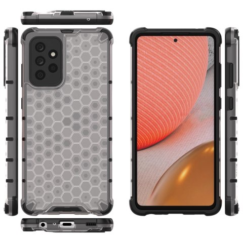 Honeycomb etui pancerny pokrowiec z żelową ramką Samsung Galaxy A72 4G przezroczysty Honeycomb etui pancerny pokrowiec z żelową ramką Samsung Galaxy A72 4G przezroczysty