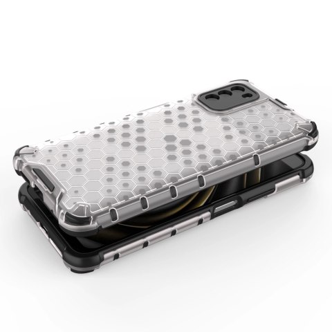 Honeycomb etui pancerny pokrowiec z żelową ramką Xiaomi Poco M3 przezroczysty Honeycomb etui pancerny pokrowiec z żelową ramką Xiaomi Poco M3 przezroczysty