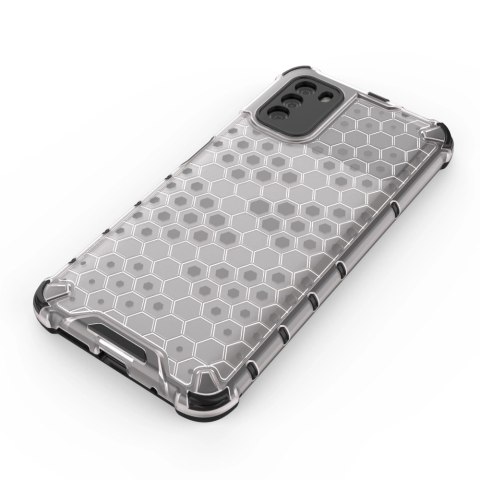 Honeycomb etui pancerny pokrowiec z żelową ramką Xiaomi Poco M3 przezroczysty Honeycomb etui pancerny pokrowiec z żelową ramką Xiaomi Poco M3 przezroczysty