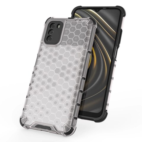 Honeycomb etui pancerny pokrowiec z żelową ramką Xiaomi Poco M3 przezroczysty Honeycomb etui pancerny pokrowiec z żelową ramką Xiaomi Poco M3 przezroczysty