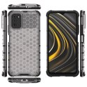 Honeycomb etui pancerny pokrowiec z żelową ramką Xiaomi Poco M3 przezroczysty Honeycomb etui pancerny pokrowiec z żelową ramką Xiaomi Poco M3 przezroczysty