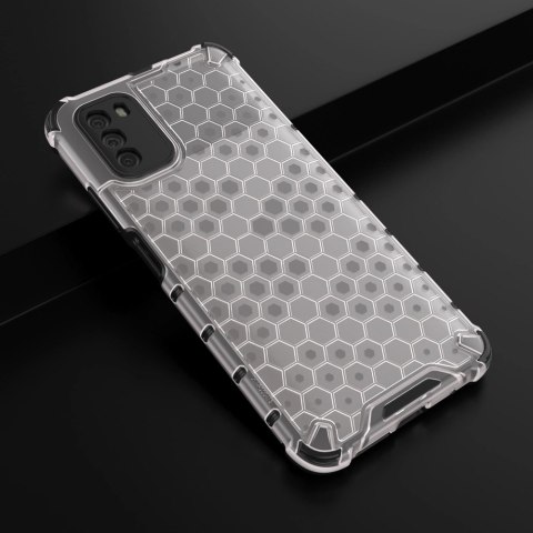 Honeycomb etui pancerny pokrowiec z żelową ramką Xiaomi Poco M3 przezroczysty Honeycomb etui pancerny pokrowiec z żelową ramką Xiaomi Poco M3 przezroczysty