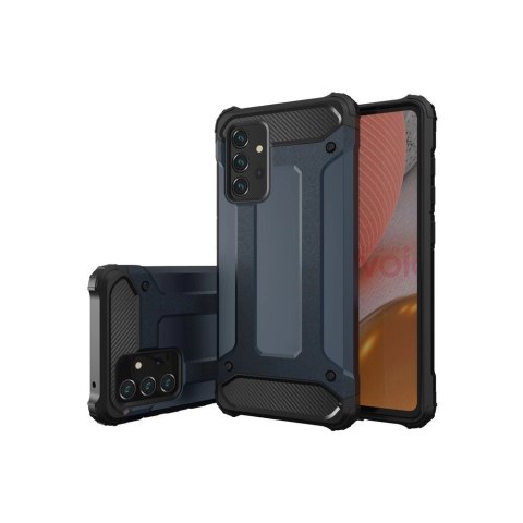 Hybrid Armor pancerne hybrydowe etui pokrowiec Samsung Galaxy A72 4G srebrny Hybrid Armor pancerne hybrydowe etui pokrowiec Samsung Galaxy A72 4G srebrny