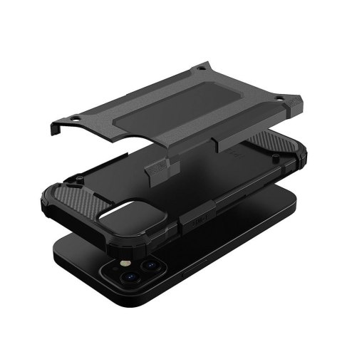 Hybrid Armor pancerne hybrydowe etui pokrowiec iPhone 12 Pro Max czarny Hybrid Armor pancerne hybrydowe etui pokrowiec iPhone 12 Pro Max czarny