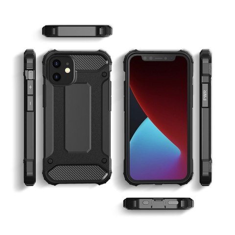 Hybrid Armor pancerne hybrydowe etui pokrowiec iPhone 12 Pro Max czarny Hybrid Armor pancerne hybrydowe etui pokrowiec iPhone 12 Pro Max czarny
