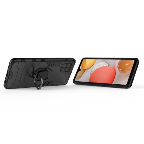 Ring Armor pancerne hybrydowe etui pokrowiec + magnetyczny uchwyt Samsung Galaxy A42 5G czarny Ring Armor pancerne hybrydowe etui pokrowiec + magnetyczny uchwyt Samsung Galaxy A42 5G czarny