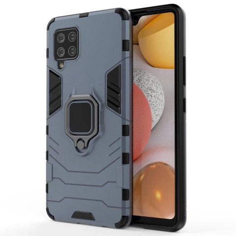 Ring Armor pancerne hybrydowe etui pokrowiec + magnetyczny uchwyt Samsung Galaxy A42 5G niebieski Ring Armor pancerne hybrydowe etui pokrowiec + magnetyczny uchwyt Samsung Galaxy A42 5G niebieski