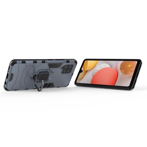 Ring Armor pancerne hybrydowe etui pokrowiec + magnetyczny uchwyt Samsung Galaxy A42 5G niebieski Ring Armor pancerne hybrydowe etui pokrowiec + magnetyczny uchwyt Samsung Galaxy A42 5G niebieski