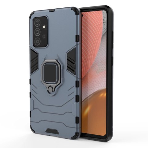 Ring Armor pancerne hybrydowe etui pokrowiec + magnetyczny uchwyt Samsung Galaxy A72 4G niebieski Ring Armor pancerne hybrydowe etui pokrowiec + magnetyczny uchwyt Samsung Galaxy A72 4G niebieski