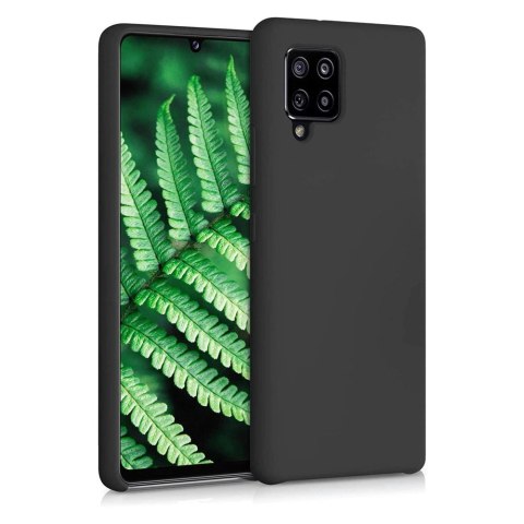 Silicone Case elastyczne silikonowe etui pokrowiec Samsung Galaxy A42 5G czarny Silicone Case elastyczne silikonowe etui pokrowiec Samsung Galaxy A42 5G czarny