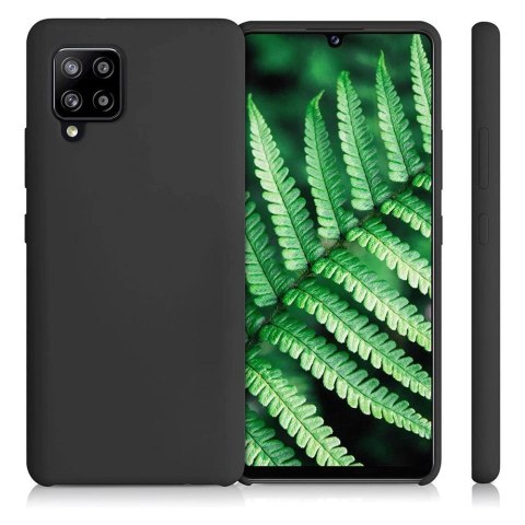 Silicone Case elastyczne silikonowe etui pokrowiec Samsung Galaxy A42 5G czarny Silicone Case elastyczne silikonowe etui pokrowiec Samsung Galaxy A42 5G czarny