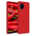 Silicone Case elastyczne silikonowe etui pokrowiec Samsung Galaxy A42 5G czerwony Silicone Case elastyczne silikonowe etui pokrowiec Samsung Galaxy A42 5G czerwony
