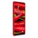 Silicone Case elastyczne silikonowe etui pokrowiec Samsung Galaxy A42 5G czerwony Silicone Case elastyczne silikonowe etui pokrowiec Samsung Galaxy A42 5G czerwony