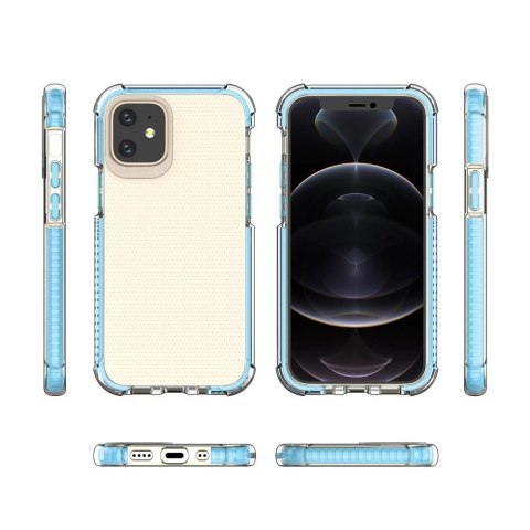 Spring Armor żelowy elastyczny pancerny pokrowiec z kolorową ramką do iPhone 12 mini zielony Spring Armor żelowy elastyczny pancerny pokrowiec z kolorową ramką do iPhone 12 mini zielony