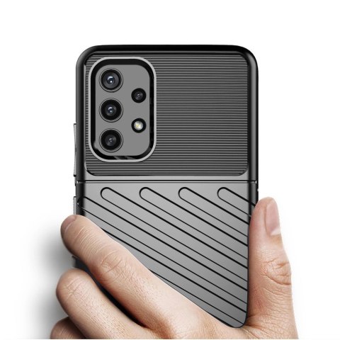 Thunder Case elastyczne pancerne etui pokrowiec Samsung Galaxy A32 5G niebieski Thunder Case elastyczne pancerne etui pokrowiec Samsung Galaxy A32 5G niebieski
