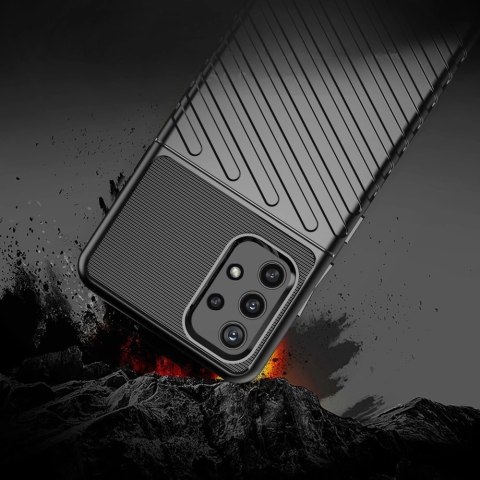 Thunder Case elastyczne pancerne etui pokrowiec Samsung Galaxy A32 5G niebieski Thunder Case elastyczne pancerne etui pokrowiec Samsung Galaxy A32 5G niebieski