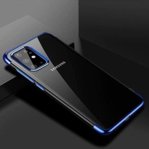 Clear Color case żelowy pokrowiec etui z metaliczną ramką Samsung Galaxy A72 4G niebieski Clear Color case żelowy pokrowiec etui z metaliczną ramką Samsung Galaxy A72 4G niebieski