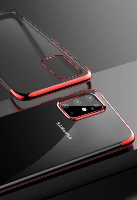 Clear Color case żelowy pokrowiec etui z metaliczną ramką Samsung Galaxy A72 4G niebieski Clear Color case żelowy pokrowiec etui z metaliczną ramką Samsung Galaxy A72 4G niebieski
