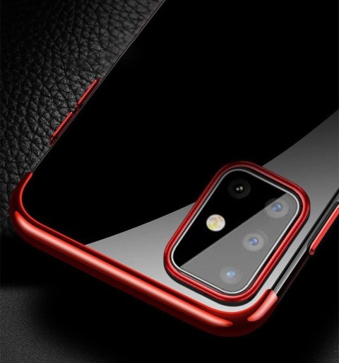 Clear Color case żelowy pokrowiec etui z metaliczną ramką Samsung Galaxy A72 4G niebieski Clear Color case żelowy pokrowiec etui z metaliczną ramką Samsung Galaxy A72 4G niebieski