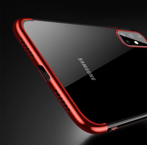 Clear Color case żelowy pokrowiec etui z metaliczną ramką Samsung Galaxy A72 4G niebieski Clear Color case żelowy pokrowiec etui z metaliczną ramką Samsung Galaxy A72 4G niebieski