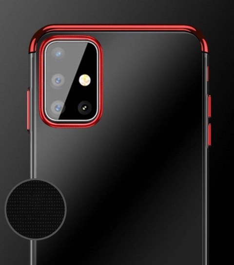 Clear Color case żelowy pokrowiec etui z metaliczną ramką Samsung Galaxy A72 4G niebieski Clear Color case żelowy pokrowiec etui z metaliczną ramką Samsung Galaxy A72 4G niebieski