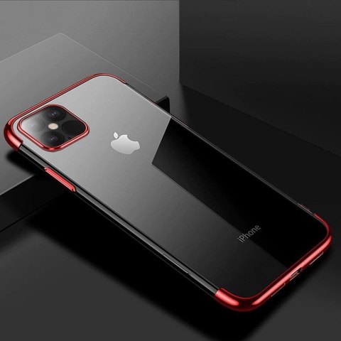 Clear Color case żelowy pokrowiec etui z metaliczną ramką Xiaomi Mi 11 czerwony Clear Color case żelowy pokrowiec etui z metaliczną ramką Xiaomi Mi 11 czerwony