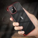 Clear Color case żelowy pokrowiec etui z metaliczną ramką Xiaomi Mi 11 czerwony Clear Color case żelowy pokrowiec etui z metaliczną ramką Xiaomi Mi 11 czerwony