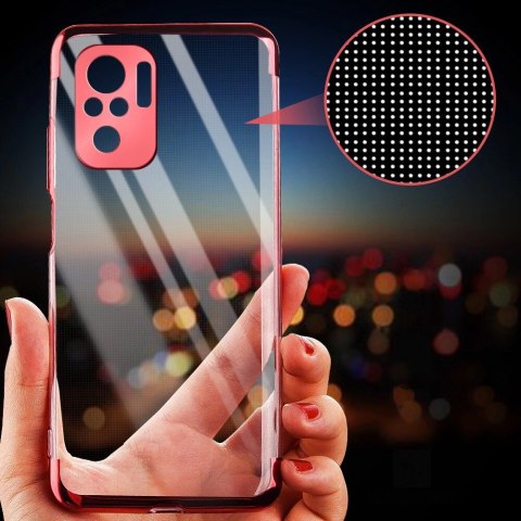 Clear Color case żelowy pokrowiec etui z metaliczną ramką Xiaomi Redmi Note 10 5G / Poco M3 Pro niebieski Clear Color case żelowy pokrowiec etui z metaliczną ramką Xiaomi Redmi Note 10 5G / Poco M3 Pro niebieski