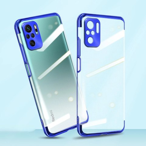 Clear Color case żelowy pokrowiec etui z metaliczną ramką Xiaomi Redmi Note 10 5G / Poco M3 Pro niebieski Clear Color case żelowy pokrowiec etui z metaliczną ramką Xiaomi Redmi Note 10 5G / Poco M3 Pro niebieski