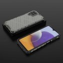 Honeycomb etui pancerny pokrowiec z żelową ramką Samsung Galaxy A22 4G czarny Honeycomb etui pancerny pokrowiec z żelową ramką Samsung Galaxy A22 4G czarny