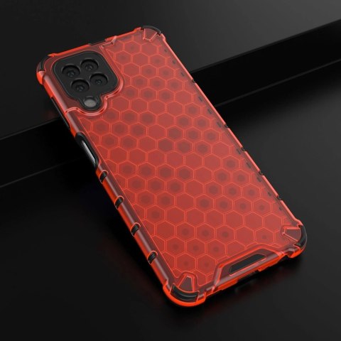 Honeycomb etui pancerny pokrowiec z żelową ramką Samsung Galaxy A22 4G czerwony Honeycomb etui pancerny pokrowiec z żelową ramką Samsung Galaxy A22 4G czerwony